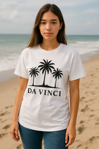 Black Apparel Palm Tree White T-Shirt