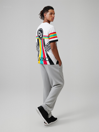 DV Symbol White Graphic Streetwear T-Shirt